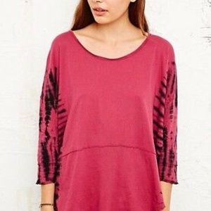 Free people oversized tie dye tee